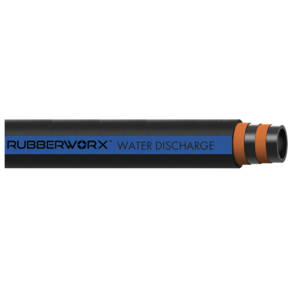 Heavy-Duty Water Discharge Hose for Chillers -  EPDM/SBR Tube, Textile Reinforcement - 3 x 3.47 in, 150 psi -