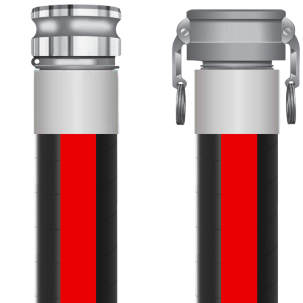 2001-0600-0240-AL-CXE Nitrile Petroleum Transfer Hose – 6" ID x 6.69" OD, 150 PSI, Steel Helix, Textile Reinforced, -22°F to 180°F