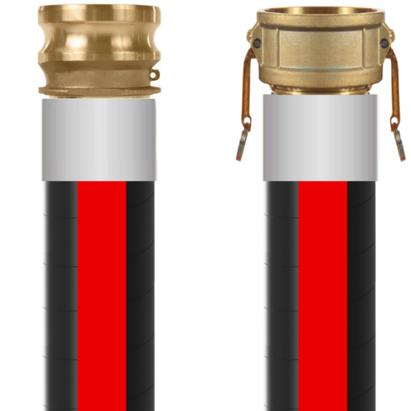 Heavy-Duty Petroleum Suction & Discharge Hose | 2001-0300-0240-BR-CXE | Nitrile Tube, Textile Reinforcement, Steel Helix | 3" ID, 3.36" OD, 250 PSI, -22°F to 180°F