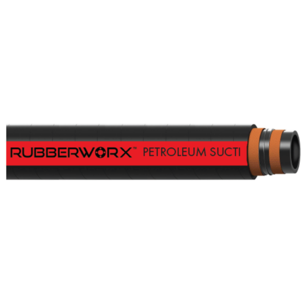 Heavy-Duty Petroleum Suction & Discharge Hose - 150 PSI, 2.5" ID, Nitrile Tube, Textile Reinforcement, Steel Helix, -22°F to 180°F -