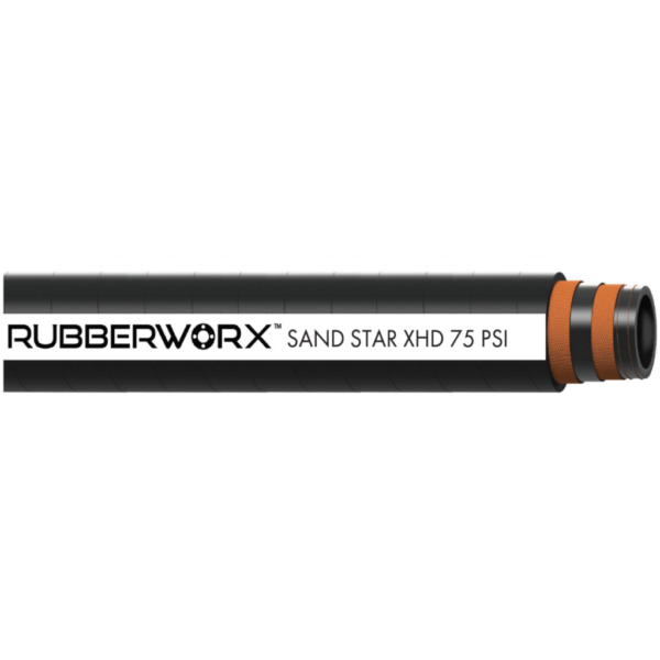 Light-Duty Static Dissipating Hose for Fly Ash & Cement Transfer -  SBR Tube, 5 in x 5.48 in, 75 psi, -40°F to 180°F