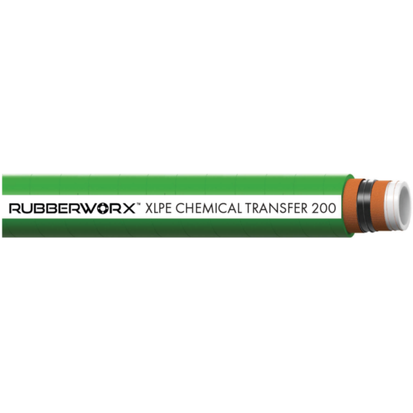 Heavy-Duty XLPE Chemical Suction & Discharge Hose | , 1" ID, 1.52" OD, 200 PSI, Textile Reinforcement, Steel Helix, -40°F to 250°F