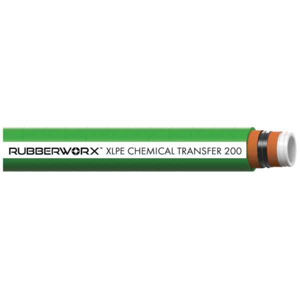 Heavy-Duty XLPE Chemical Suction & Discharge Hose |  | Natural XLPE Tube, TEXTILE Reinforcement, STEEL Helix | -40°F to 250°F | 200 PSI Pressure | Ideal for Agri-Industrial Chemical Transfer