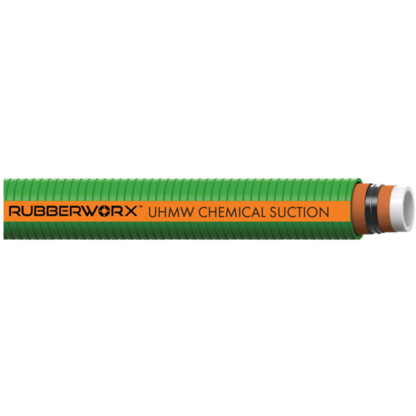 Chemical Transfer UHMW Hose -  | Natural UHMW-PE Tube, Steel Helix, Textile Reinforcement | -40°F to 250°F | 1" ID, 1.46" OD, 250 PSI