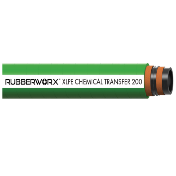 Heavy-Duty XLPE Chemical Suction & Discharge Hose -  XLPE Tube, Textile Reinforcement, Steel Helix - 0.75" ID, 1.26" OD, 200 PSI - Ag & Industrial Use - Ozone Resistant Cover - 40°F to 250°F