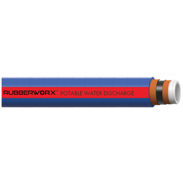 FDA Approved White Nitrile/PVC Blend Tube Hose for Potable Water - 2" ID, 2.6" OD, 150 psi, -40°F to 180°F - F010103-200
