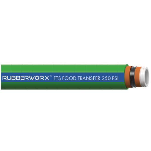 FTS5103-400 Heavy-Duty Food Suction and Discharge Hose | White Nitrile/PVC Blend FDA Tube | Steel Helix | 4" ID, 4.56" OD, 250 PSI