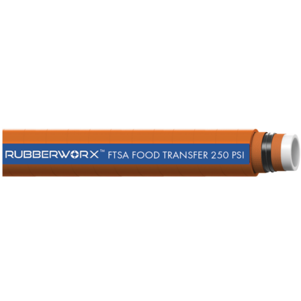 FTSA103-125 Food Suction & Discharge Hose | White Chlorobutyl Tube | 1.25in. ID, 1.69in. OD, 150psi | FDA Compliant