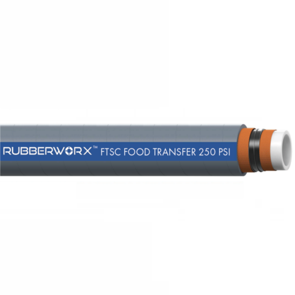 Industrial Food Suction Hose - White Chlorobutyl Tube, Crush Resistant Helical Design, FDA Compliant - FTSC103-300 (3" x 3.54")