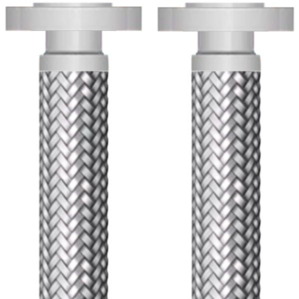 X006-0200-0240-SS-FXFL 2inch Stainless Steel Annular Standard Pitch Metalflex Hose with Stainless Flanges | 700psi Pressure, 29" Vacuum Rating